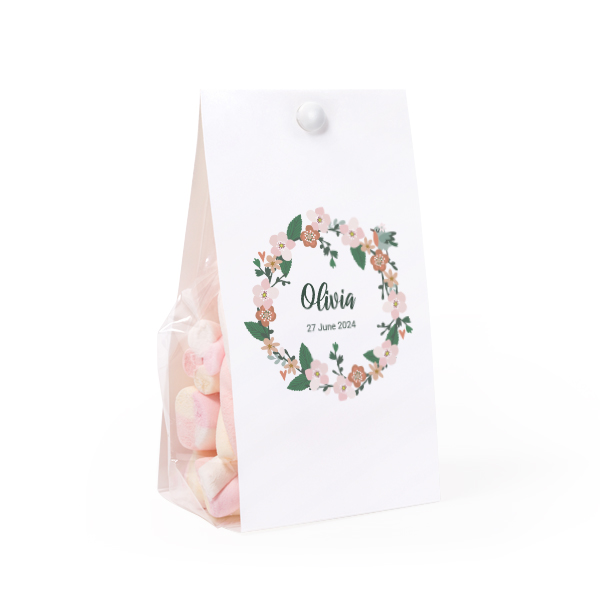 Flower Wreath Birds - Text Only Flower Wreath Birds - Text Only