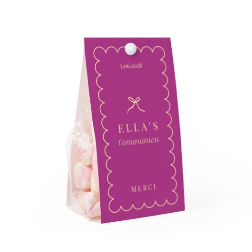 Classy Scallop Bow - Text Only Classy Scallop Bow - Text Only