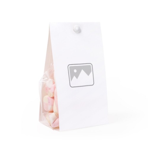 Candy bag with photo-wrapping and split pin - set of 12