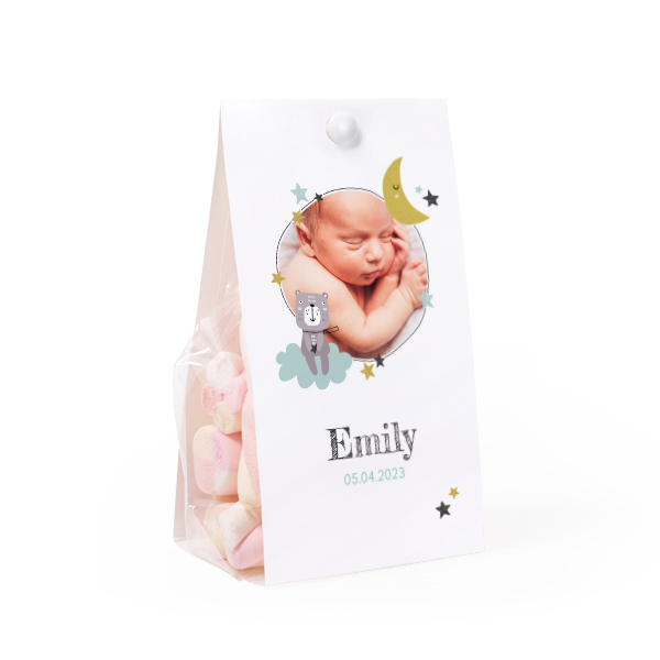 Candy bag with photo-wrapping - set of 24