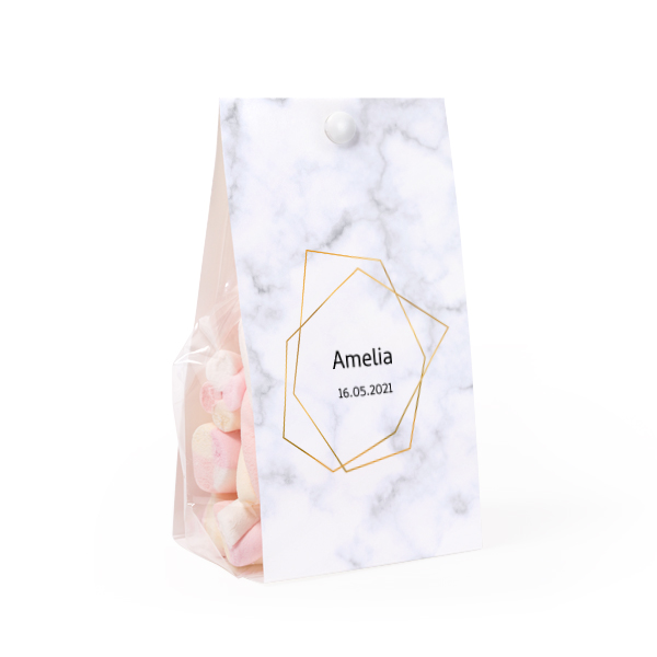 Marble Gold Geo - Text Only