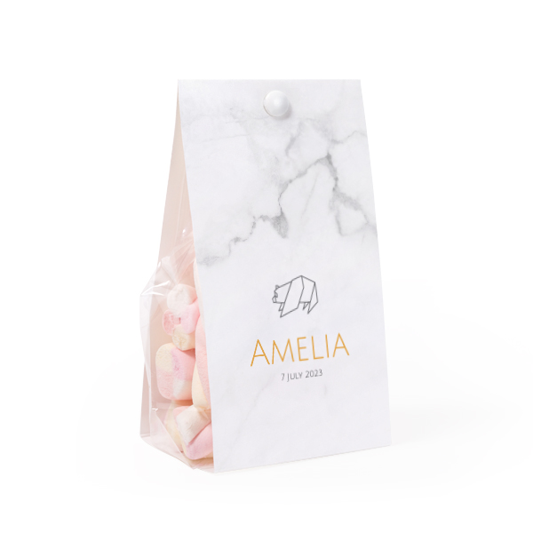 Origami Marble Bear - Text Only Origami Marble Bear - Text Only