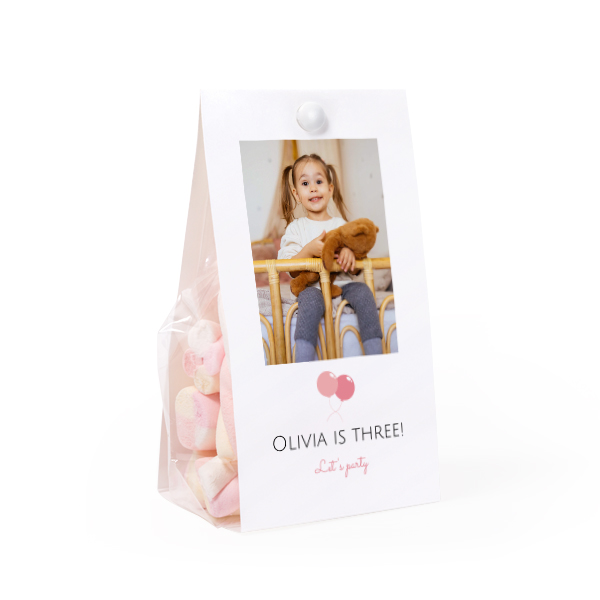 Candy bag with photo-wrapping - set of 24