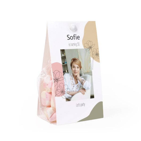 Candy bag with photo-wrapping - set of 24