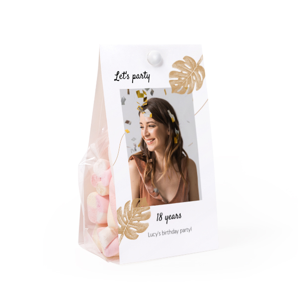 Candy bag with photo-wrapping - set of 24