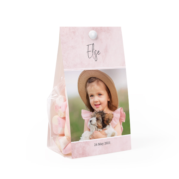 Candy bag with photo-wrapping - set of 24