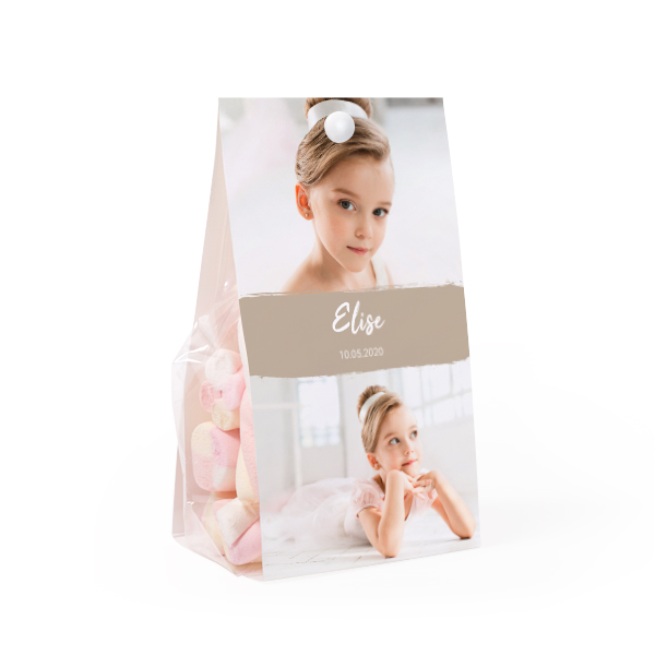 Candy bag with photo-wrapping - set of 24
