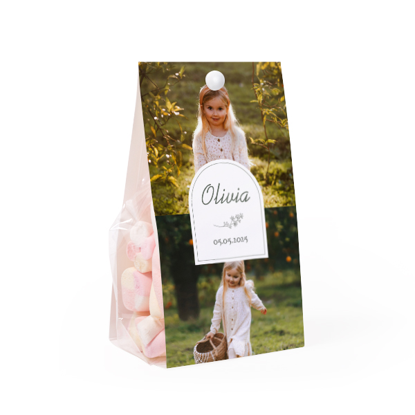 Candy bag with photo-wrapping - set of 24