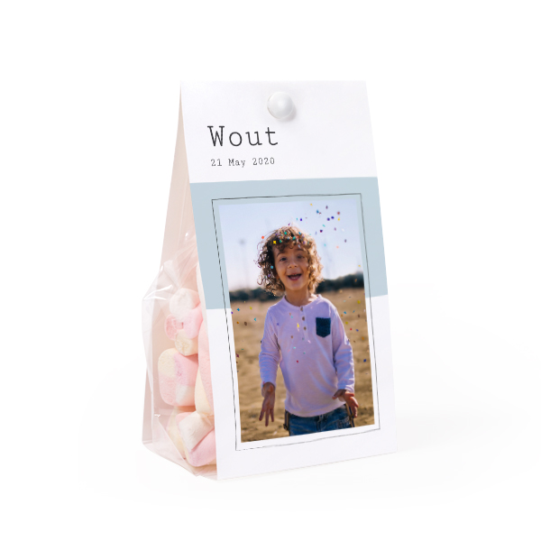 Candy bag with photo-wrapping - set of 24