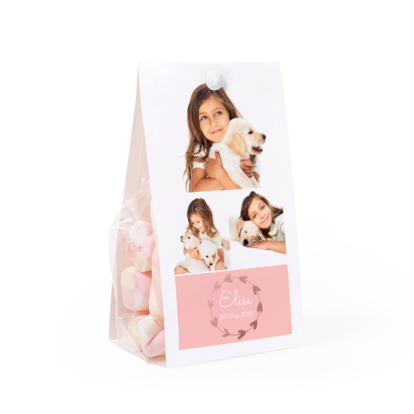 Candy bag with photo-wrapping - set of 24