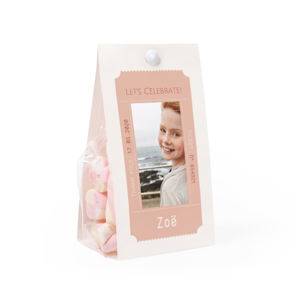 Godtepose med fotoomslag - 24 stk Godtepose med fotoomslag - 24 stk