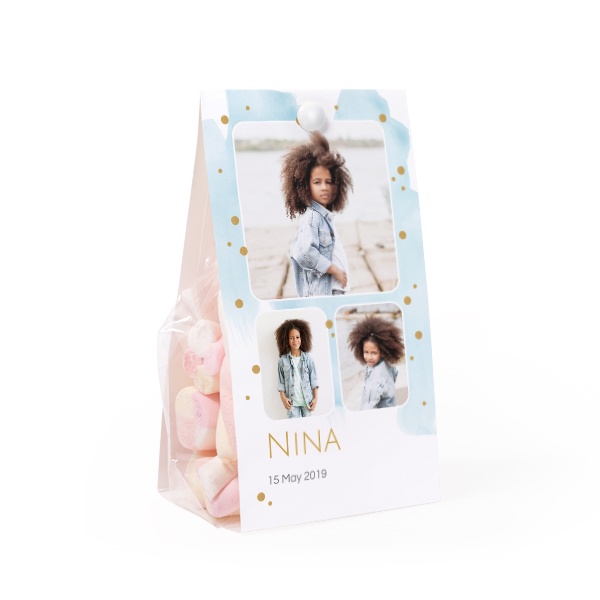 Candy bag with photo-wrapping - set of 24