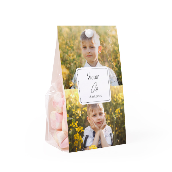 Candy bag with photo-wrapping - set of 24