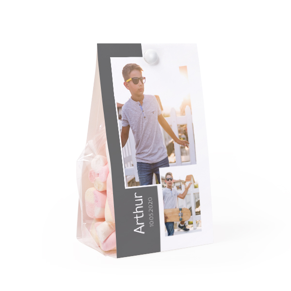 Candy bag with photo-wrapping - set of 24