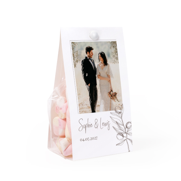 Candy bag with photo-wrapping - set of 24