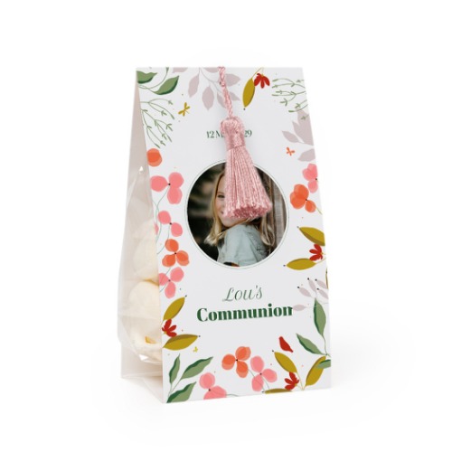 Snoepzakwikkel met magnolia franje - Set van 12