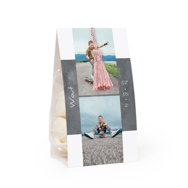 Snoepzakwikkel met magnolia franje - Set van 12 Snoepzakwikkel met magnolia franje - Set van 12