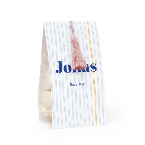 Snoepzakwikkel met magnolia franje - Set van 24