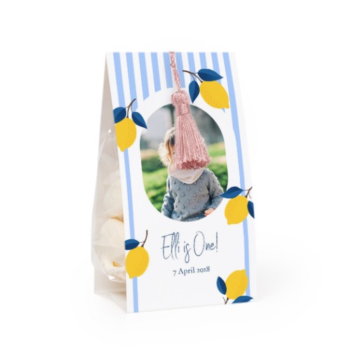 Slikpose med fotoomslag og magnoliafarvet kvast - 24 stk