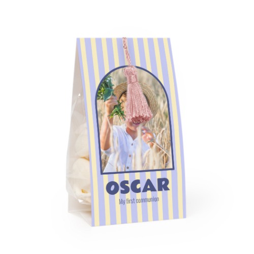 Set Geschenktüten mit magnolienfarbener Quaste - 24 Stk.