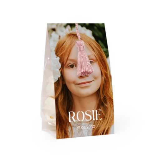 Snoepzakwikkel met magnolia franje - Set van 24 Snoepzakwikkel met magnolia franje - Set van 24