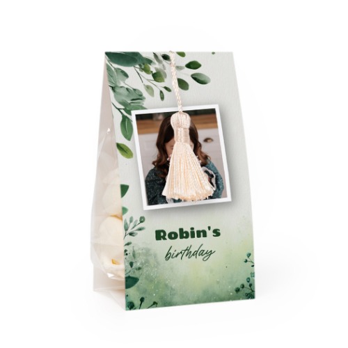 Snoepzakwikkel met vanille franje - Set van 12