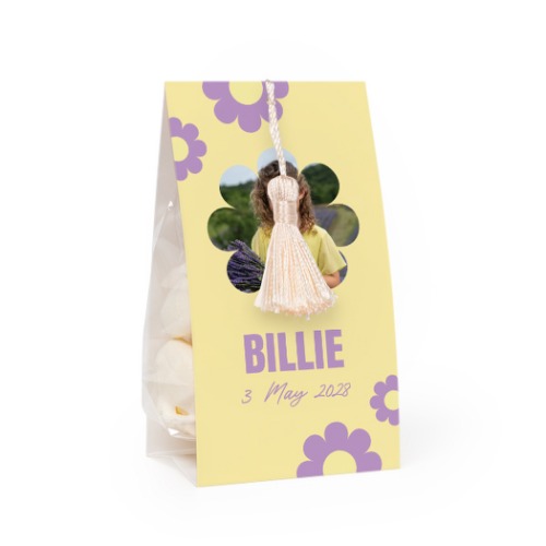 Set Geschenktüten mit vanillefarbener Quaste - 12 Stk.