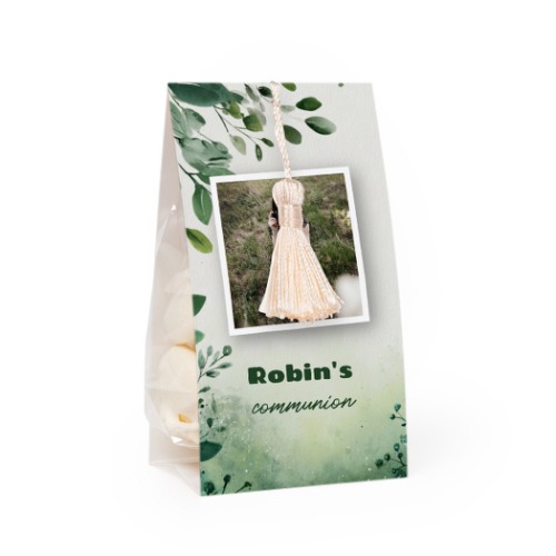 Set Geschenktüten mit vanillefarbener Quaste - 12 Stk.