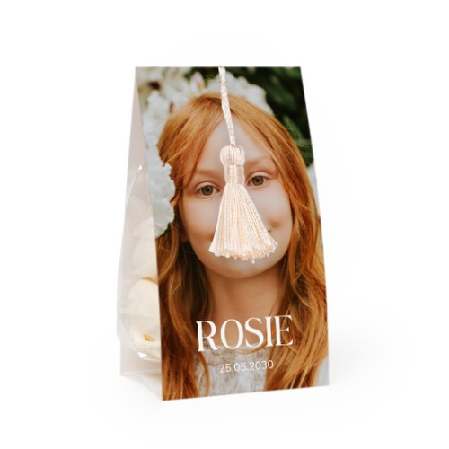 Set Geschenktüten mit vanillefarbener Quaste - 12 Stk.