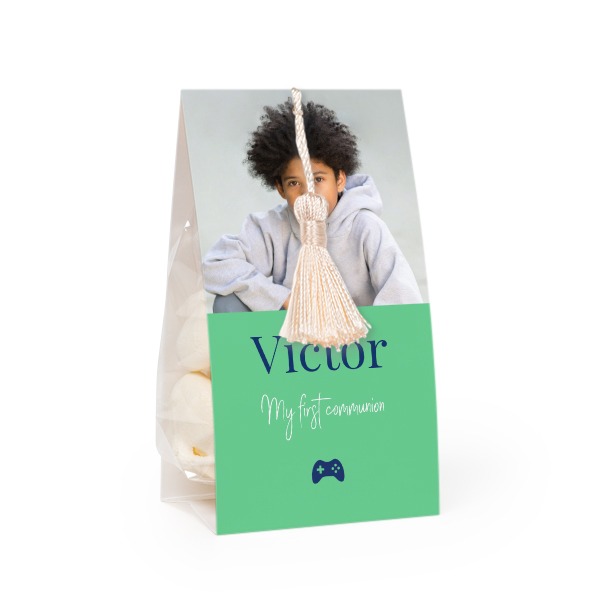 Snoepzakwikkel met vanille franje - Set van 12
