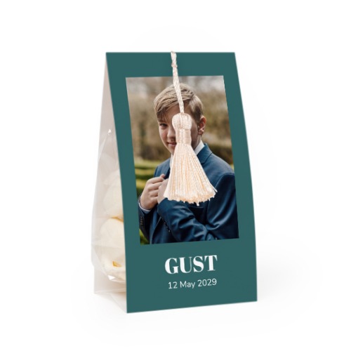 Set Geschenktüten mit vanillefarbener Quaste - 12 Stk.