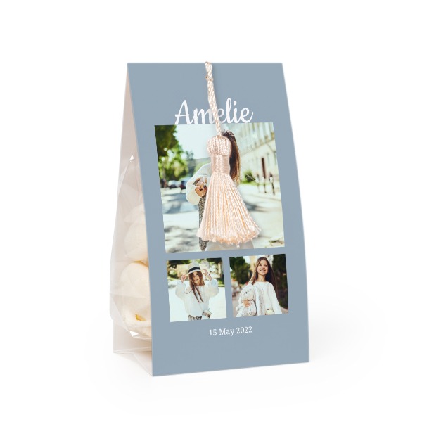 Snoepzakwikkel met vanille franje - Set van 12 Snoepzakwikkel met vanille franje - Set van 12