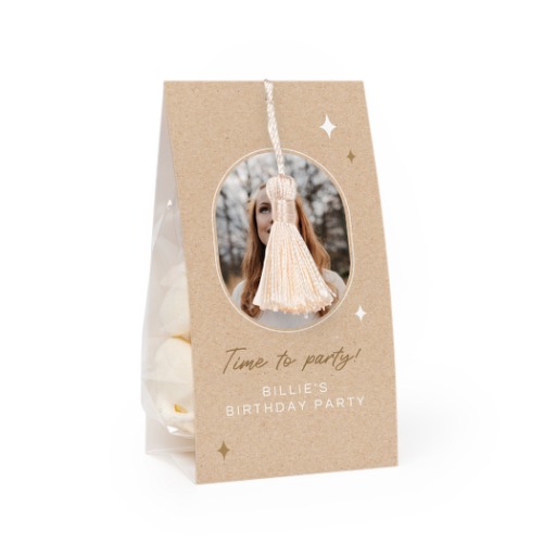 Snoepzakwikkel met vanille franje - Set van 24