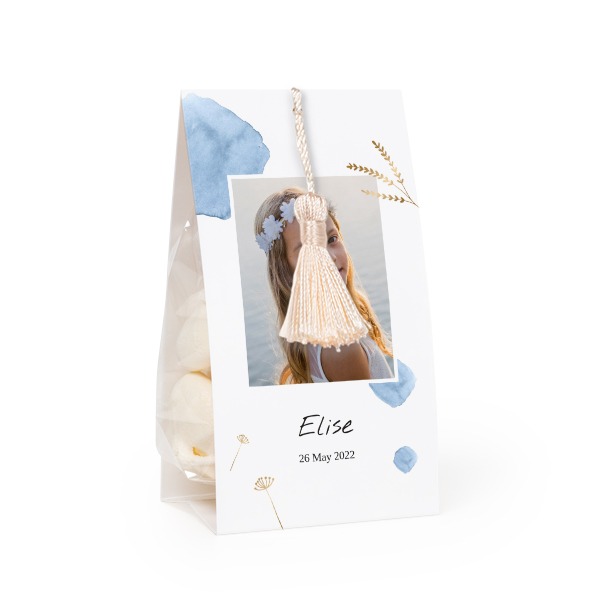 Set Geschenktüten mit vanillefarbener Quaste - 24 Stk.