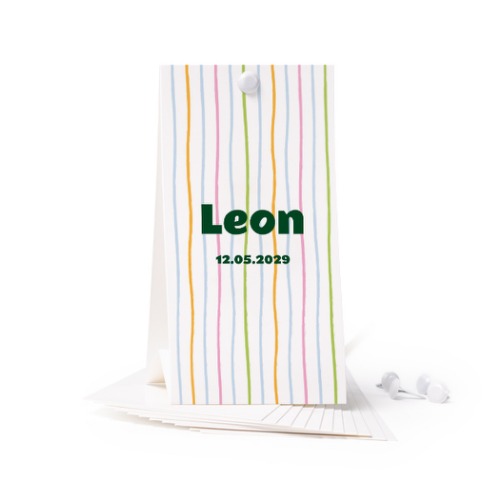 Rechtopstaande kaart (Set van 12) 6,5 x 12cm