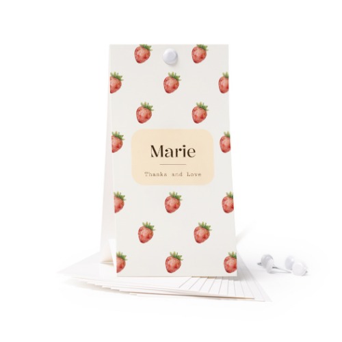 Rechtopstaande kaart (Set van 12) 6,5 x 12cm