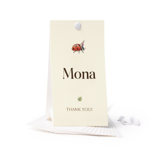 Rechtopstaande kaart (Set van 12) 6,5 x 12cm