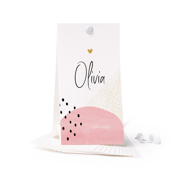 Carte verticale (lot de 12) 6,5 x 12 cm