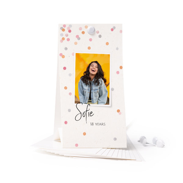 Carte verticale (lot de 12) 6,5 x 12 cm