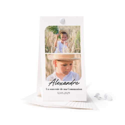 Carte verticale (lot de 12) 6,5 x 12 cm