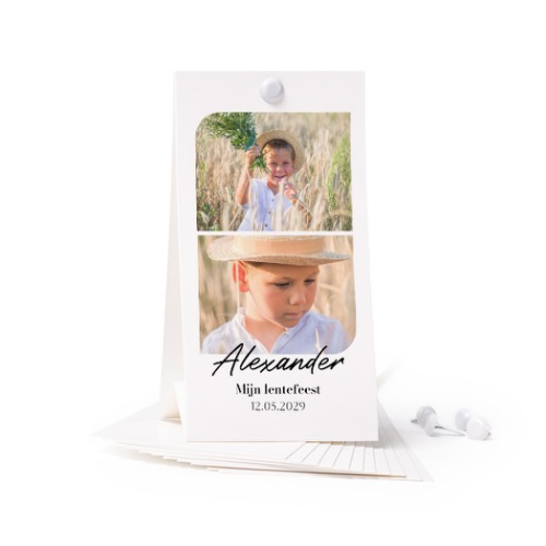 Rechtopstaande kaart (Set van 12) 6,5 x 12cm