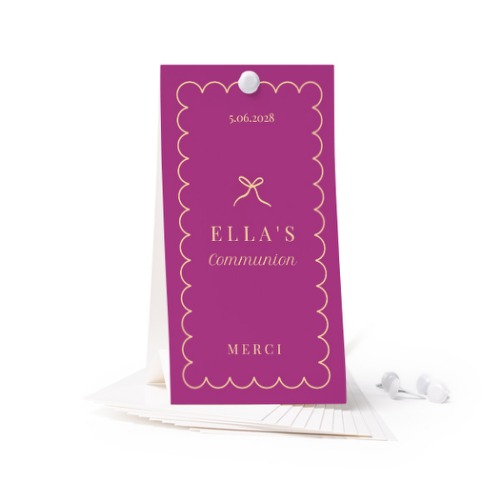 Classy Scallop Bow - Text Only Classy Scallop Bow - Text Only