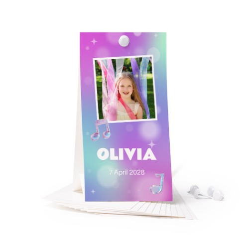 Holographic Music Notes