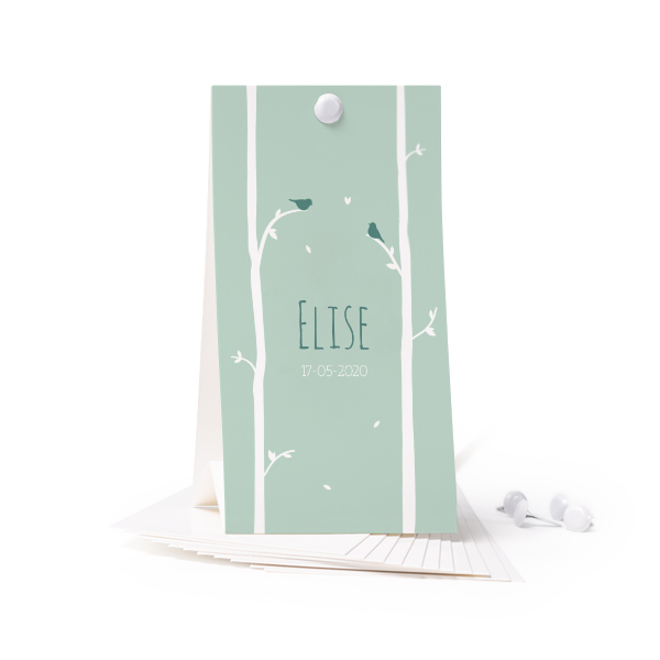 Bordsskylt - 12 st (6,5 x 12 cm)