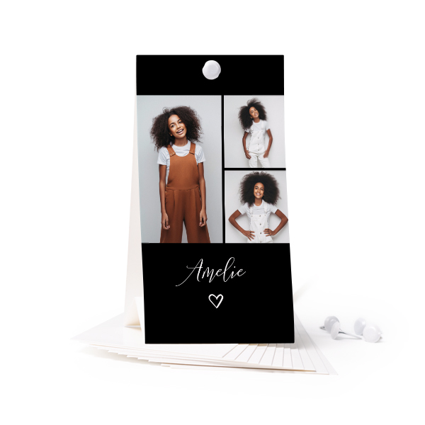 Standing card - set of 12 (6,5 x 12 cm)