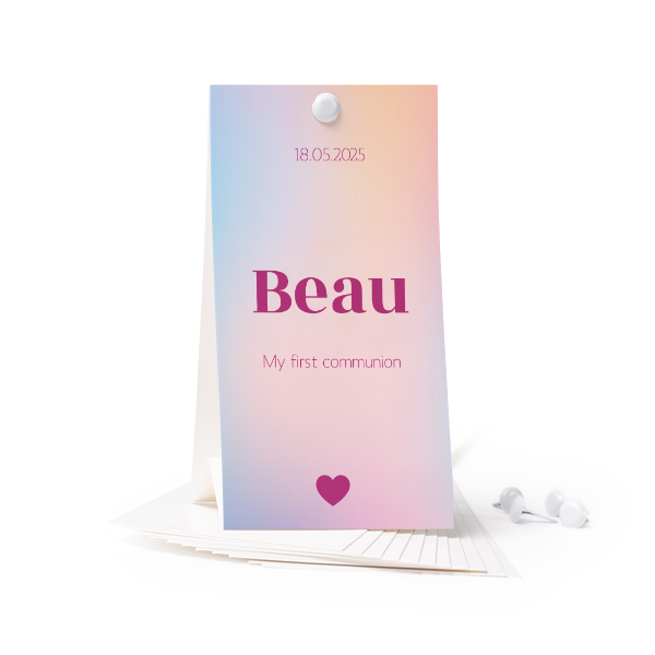 Standing card - set of 12 (6,5 x 12 cm) Standing card - set of 12 (6,5 x 12 cm)