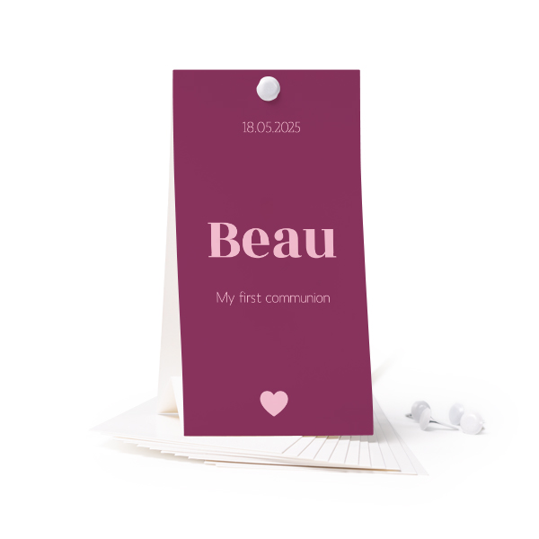 Standing card - set of 12 (6,5 x 12 cm) Standing card - set of 12 (6,5 x 12 cm)