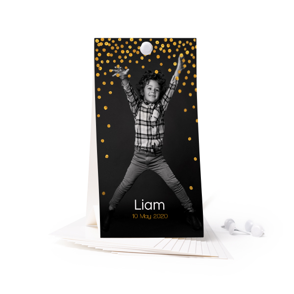 Standing card - set of 12 (6,5 x 12 cm)