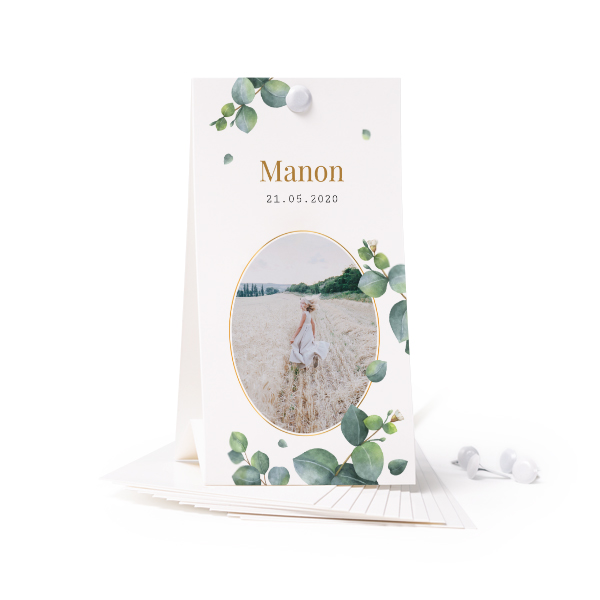 Carte verticale (lot de 12) 6,5 x 12 cm