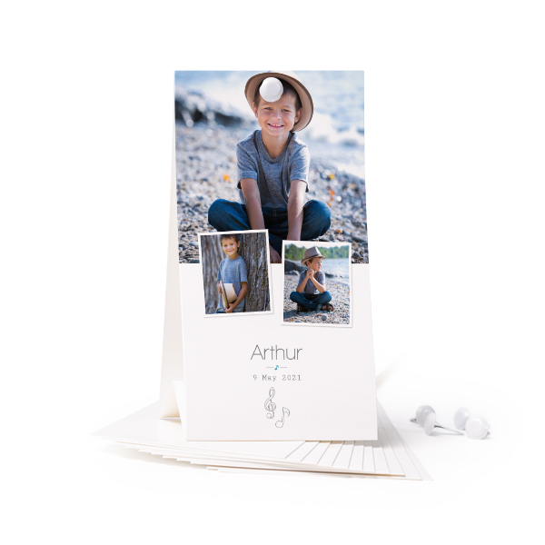 Standing card - set of 12 (6,5 x 12 cm)